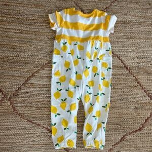 HANNA ANDERSSON GIRL'S LEMON YELLOW ROMPER SIZE 2 85 CM